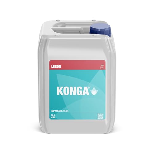 Konga Alcohol isopropílico 99% para aplicaciones técnicas, limpieza electrónica, limpiador de dispositivos móviles, limpiador de computadoras, tinta y marcador permanente, limpiador para cosméticos