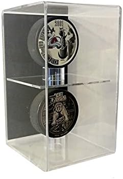 GameDay Display Wall Mount Double Hockey Puck Display Case