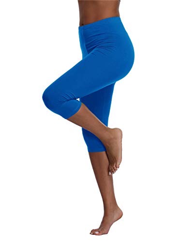 Image of Kotii Women's Lightweight Soft Capri Leggings Crop Leggings 3 /4 Stretch Yoga Pants