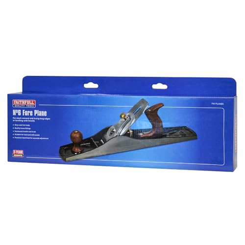 Faithfull No.6 Fore Plane – Precision Machined Cast Iron Wood Planer Hand Tool for Hard & Soft Wood, Stock Removal, Edge Truing & Board Levelling 7 Faithfull No.6 Fore Plane – Precision Machined Cast Iron Wood Planer Hand Tool for Hard & Soft Wood, Stock Removal, Edge Truing & Board Levelling - Image 7