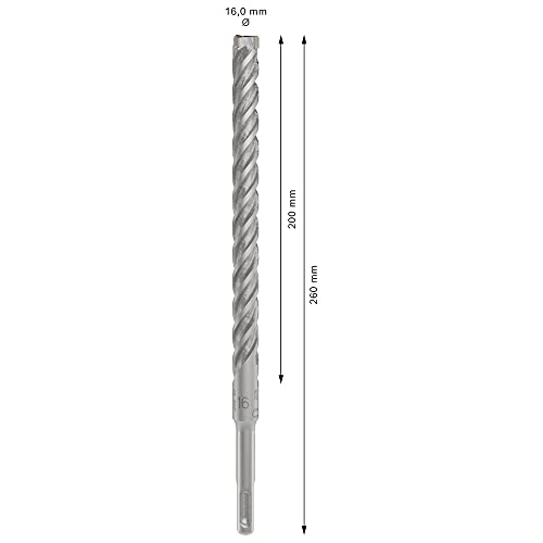 Bosch 1x PRO SDS plus-5X Hammerbohrer, 16 x 200 x 260 mm – Ansicht 2