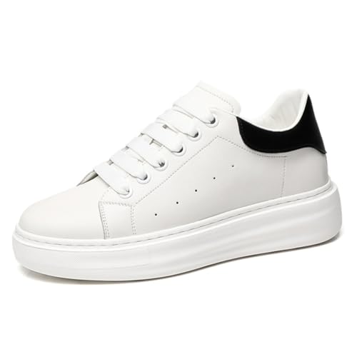 TUMAHE Zapatillas De Deporte con Elevador De Moda para Hombre, Zapatos De Aumento De Altura Ligeros, Cómodos, Casuales, Tacones Ocultos, Calzado para Caminar,6cm(2.35inchs) Black,37 EU
