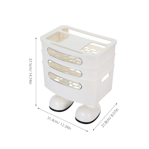 Étagère pour routeur avec cache-câbles et rangement multiprise - 2