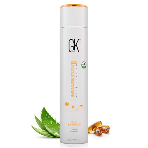 GK HAIR Clarifying Shampoo 300ml - pH + Vorbehandlung Sulfatfreies Shampoo zur Tiefenreinigung, beseitigt Unreinheiten - Aloe Vera, Vitamine und natürliche Öle ohne Parabene von Global Keratin