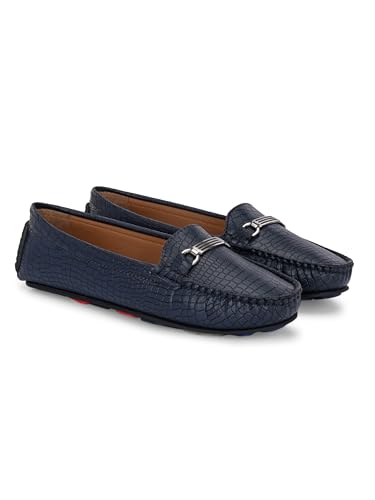 Image of EL PASO Faux Leather Stylsh Loafers for Women & Girls