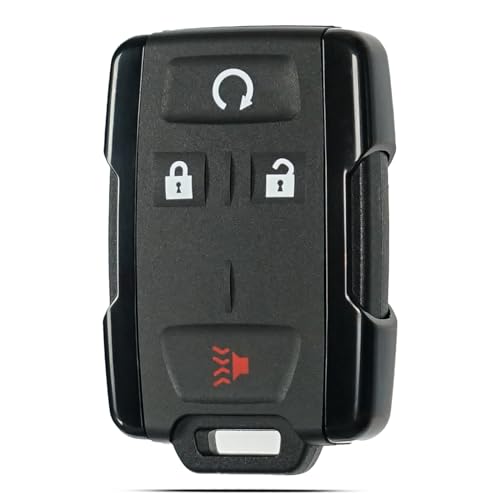 SUPALAND Key Fob Shell Case Replacement Fits for Chevrolet Colorado Chevy Silverado GMC Canyon Sierra 2014 2015 2016 2017 2018-2021 Keyless Entry Remote Control 4 Button Pad Cover Black M3N-32337100