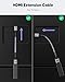 Highwings 8K 4K HDMI Extender, HDMI Extension Cable 2.1 4K@30Hz/ 60Hz/ 120Hz, Ultra high Speed HDMI Male to Female Adapter Compatible with Xbox PS5 PS4 Roku TV Stick Blu Ray Player HDTV Laptop PC 1FT
