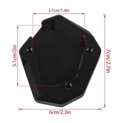 Béquille latérale YZF-R1 plaque d'extension d'agrandissement pied de support moto - 6