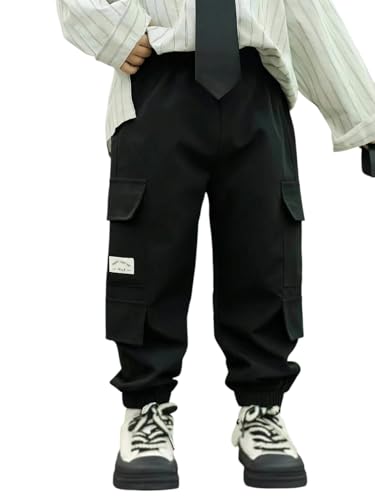 Image of TAGAS Boys Boys Side Pocket Cargo Pant || Cargo Pants|| Regular Slim Cargo for Kids ||Relaxed Trouser ||Pant for Boys ||Boy Loose Comfortable Cargo ||Boys Joggers||