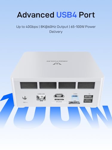 Image of MINISFORUM UM880 Plus Mini PC AMD Ryzen 7 8845HS Desktop Computer Barebone Version Without RAM /SSD /OS, HDMI /DP /USB4 8K@60Hz Output, 2.5G RJ45 Port, Oculink Port, 4xUSB Port Radeon 780M Micro Computer