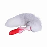 Youhitec Anal Sex Toy Silicone Dildo with Tail - Realistic Anal Dildo Butt Plug with Big Knot, Soft G Spot Dildo Huge Prostate Dildo Anal Dilator for Women/Men - 4.72in