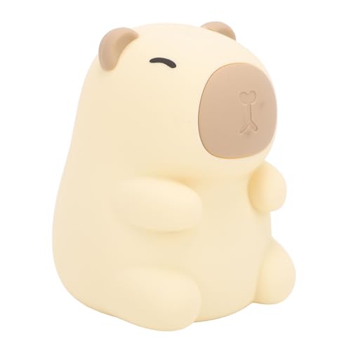 Lámpara de noche infantil de capibara recargable RGB miniatura 4