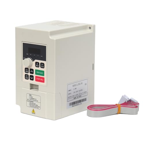 AURSNICO 2.2KW VFD 220V 3HP, 2200W AC Motor Inverter 12.5A,1 Phase Input 220V 50/60Hz 3 Phase Output Variable Frequency Drive, 0~1000HZ CNC Motor Inverter Converter for Spindle Motor Speed Control