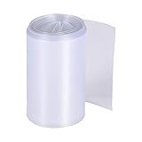 Othmro PVC-Schrumpfschlauch, flach, 50 mm breit, 2 m lang, transparent, für 2 × 18650 Batterien
