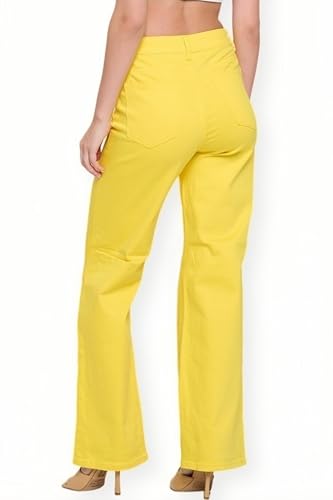 High Rise Super Stretchy Straight Wide Leg Cargo Jeans for Women Multiple Colors Denim Pants for Casual Daily Wear2