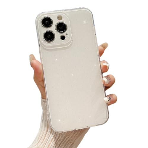 LIFCIUSO Glitter Bling Case for iPhone 15 Pro Max (6.7"), White - image 1