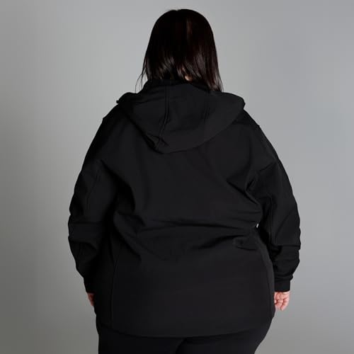 Women's Plus Size Soft Shell Jacket Classic 1X-6X Micro Fleece Spring Fall Hiking Coat4