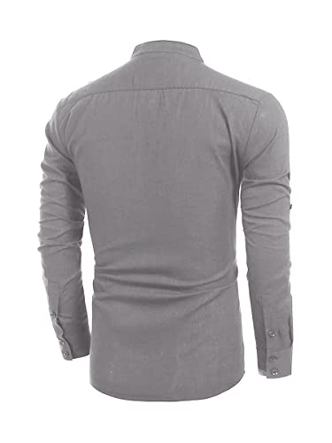 QQCSYGGBD Camicie Casual da Uomo Primaverili e