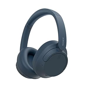 Sony WH-CH720N Wireless Bluetooth Noise Cancelling Over-Ear Headphones, Ambient Sound Mode, Lightweight Design, up to 50 hr battery life, iOS & Android – Blue