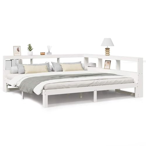 Genérico wenjingqi Cama con estría sin colchón Madera Maciza a 180x200 cm,3324374