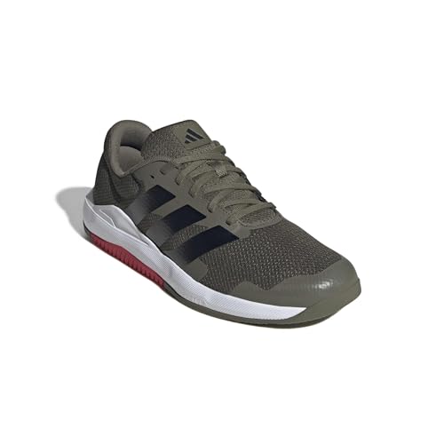 adidas Herren Dropset Base Training Shoes, Olive Strata/Core Black/Pure Ruby, 45 1/3 EU – Ansicht 3