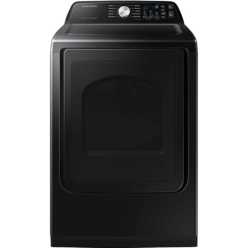 Samsung DVE47CG3500V 7.4 Cu. Ft. Black Top Load High Efficiency Smart Electric Dryer