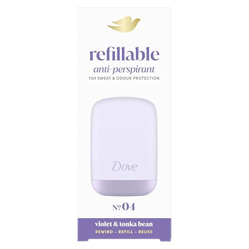 Dove No. 4 Violet & Tonka Bean Anti-Perspirant Starter Kit womens antiperspirant stick styled to last with 72h odour protection dermatologically tested 1 x case 1 x 35 ml refill