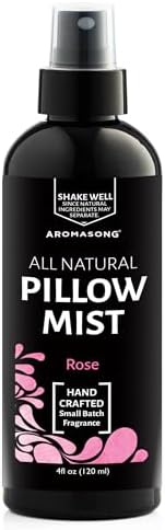 Aromasong Rose Pillow Spray for Sleeping - All Natural Calming Li...