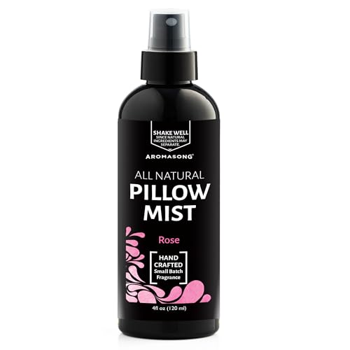 Aromasong Rose Pillow Spray - All Natural Calming Linen & Bedtime Mist For Sleep - Aromatherapy Botanical Essential Oils For Sleeping cover