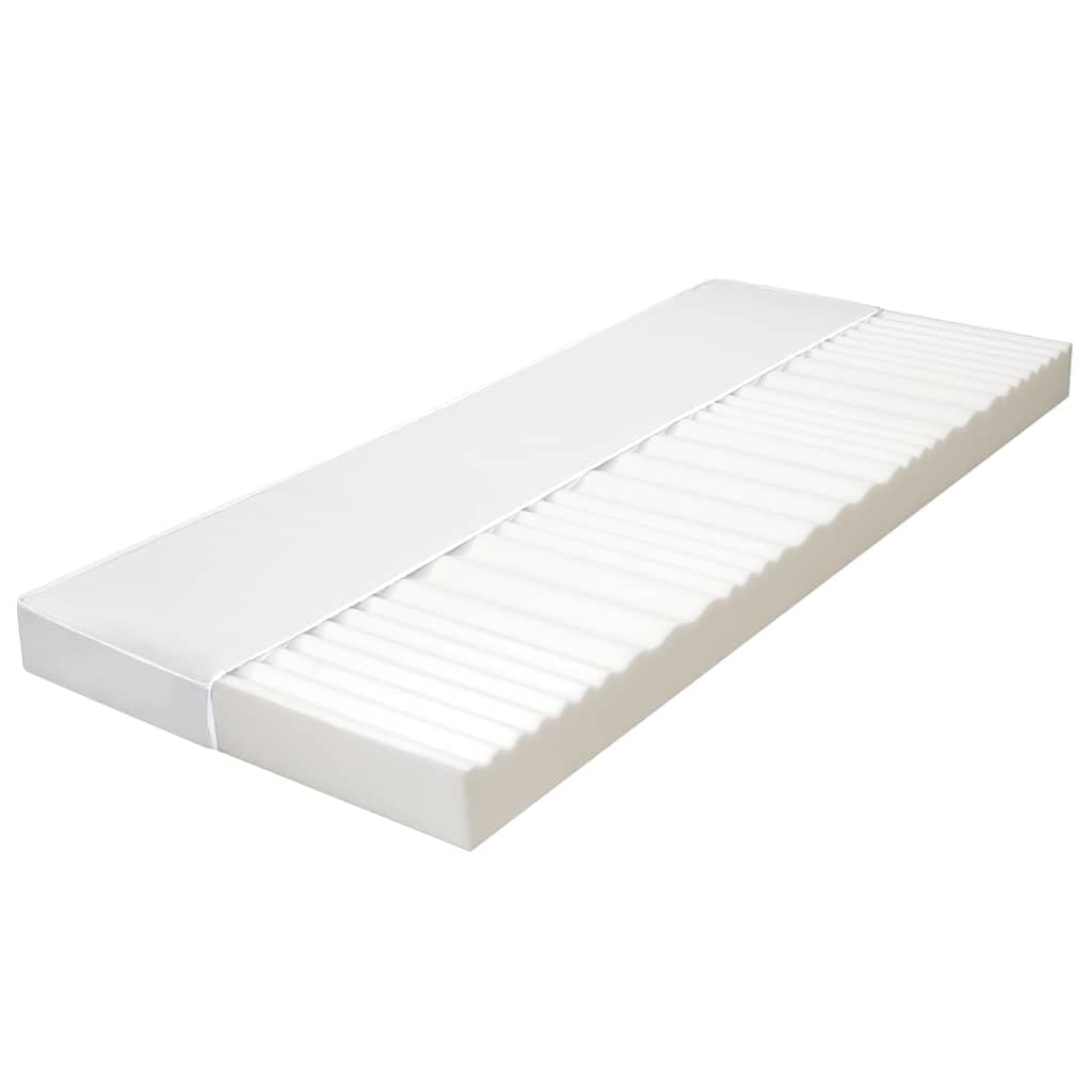 7-strefowy materac 160 x 200 cm, pianka poliuretanowa, 10 cm, H2 H3, ergonomiczny, oddychający, poszewka nadaje się do prania, do sypialni, łóżka dla gości, łóżko kontynentalne, stelaż