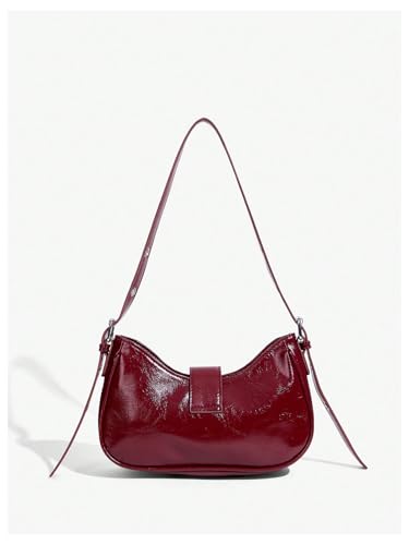 Floerns Women's Y2k Shoulder Bag Rivet Adjustable Straps Hobo Bag Punk Crossbody Purse2