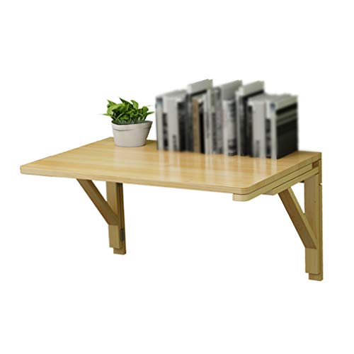 Table pliante murale cuisine établi bois de pin rabattable 80x40