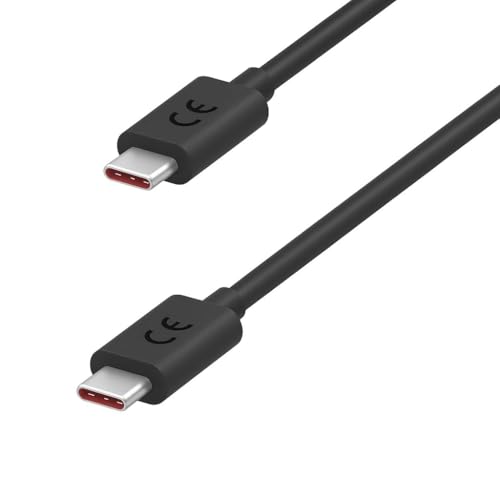 Image of 68W USB-C To C E-Marked Cable,3.3Ft Fast Turbopower Cable For Motorola Edge 50 Fusion /50 Pro /50 Ultra Edge 60 5G /60 Pro /60 Fusion /60 Ultra /Moto G Series Cellular Phone(6 Month Warranty),Black