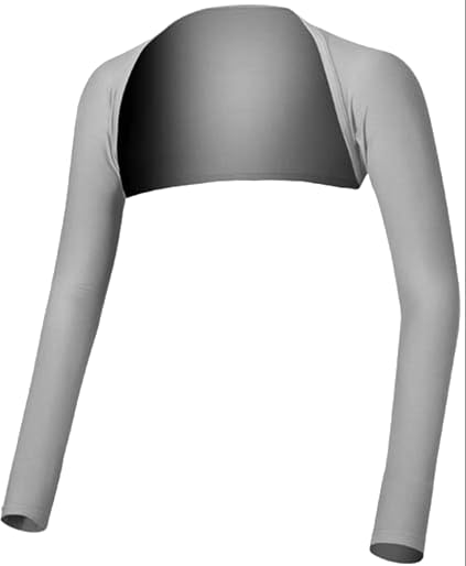 MEGA COOUV Summer Snow Collagen Blend Stay-in-Place Shawl Arm Cover Women Body Temperature -3 Degrees UPF50+ UV-C-F506 (Collagen Gray, XL) : Health & Personal Care