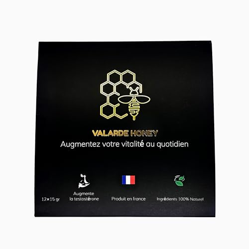 Miel Aphro des Monts d'Ardèche - 3 Sticks Énergie HOMME 20 g – Miel Français, Gingembre & Vitamines – Tonus & Performance - Pre workout naturel
