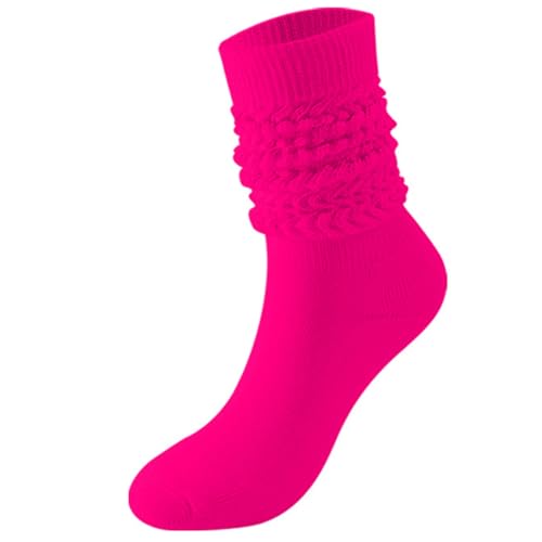 MAGIDOVE 3 Pairs Slouch Socks for Women Assorted Colors Slouch Socks 80s Accessories Set 6
