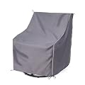 PAKISOU Patio Chair Cover, Waterproof Heavy-Duty Patio Furniture Cover, Outdoor Swivel Chair Cover (Grey-1 Pack)