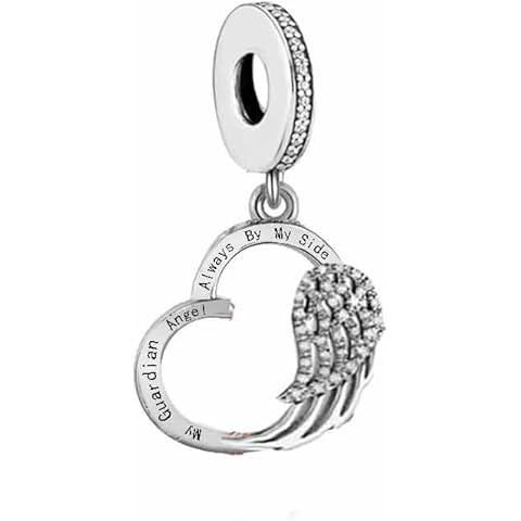 My Guardian Angel Heart Charm Pendant Cover