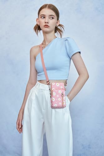 Image of JANKS Small Crossbody Bag for Women - Mini Phone Purses with Crossbody Strap and Wallet - Nylon Arm Bag