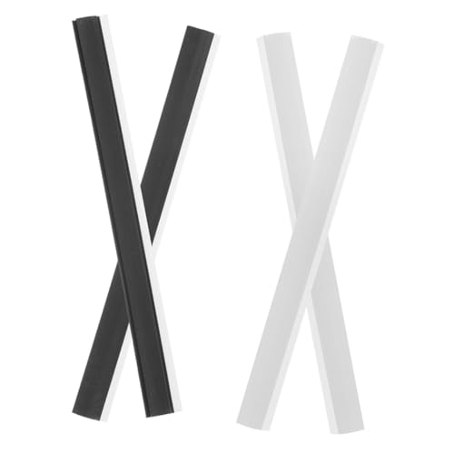 NUOLUX 4個 簸箕配 入り ゴミちりとり用ラバーエッジ交換ストリップ 軽量で耐摩耗性のあるソフトラバー製 簡単取り付け可能 玄関 室内 学校