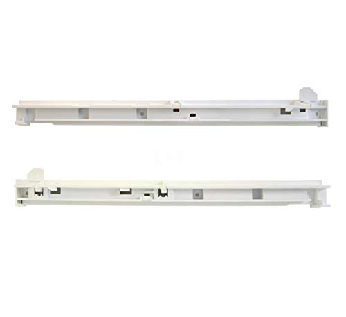 Upgraded Lifetime Appliance WR72X239 & WR72X240 Crisper Drawer Glide Slide Rail (Left & Right) Compatible with General Electric (GE) Refrigerator