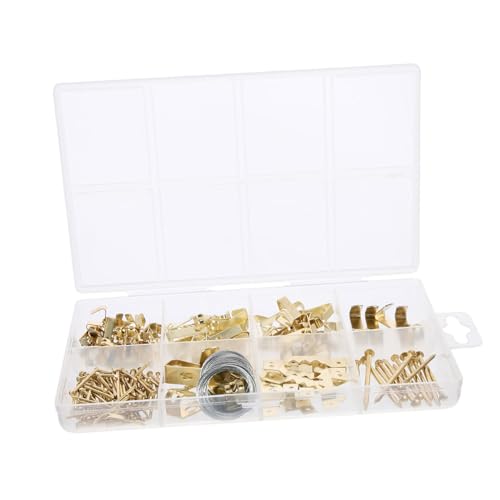 Image of Picture Hanging Kit Durable Wall Hangers Picture Hooks Nails for Easy Display Home Office Strong Load Capacity