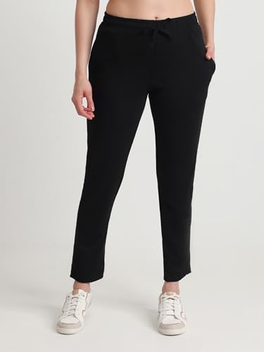 Image of T T Women Regular Fit Poly Jersey Solid Trackpant