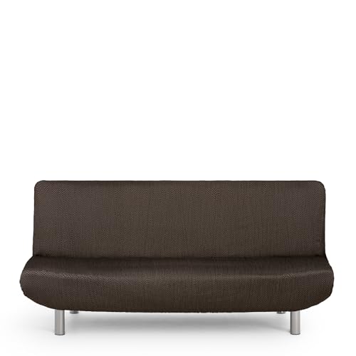 Eysa Housse de canapé Extensible pour canapé clic-clac 3 Places en Marron Design Luz
