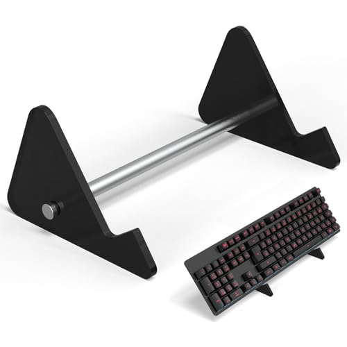 YIMAGUJRX Black Keyboard Stands 1-Tier, Mechanical Keyboard Acrylic Display Stand, Holder Stand for Gaming Keyboards