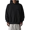 ESSENTIALS Pullover Hoodie Cotton Blend Adult Men Oversized, baggy fit. (US, Alpha, Medium, Regular, Regular, Stretch Limo)