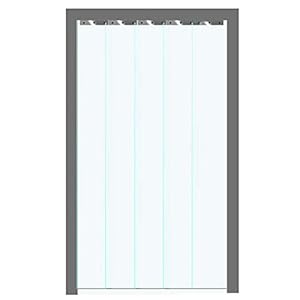 KEHHZUHL PVC-Streifenvorhang, 8 Stück