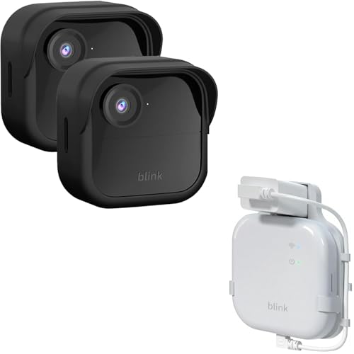 OWOKISO Accessory Kit Compatible with Blink Outdoor 4 and Sync Module XR, Silicone Cover and Wall Mount for Neat, Secure, and Tool-Free Installation