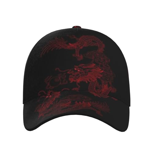 Gorra ajustable unisex estilo béisbol dragón chino miniatura 2