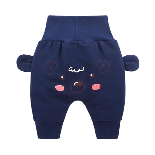 Genérico 2026 Pantalones Largos Informales para niños con Estampado de Animados diseño de Talle Conjunto versátil y cómodo Ideal para Uso Diario y Juegos (Dark Blue, 6-12 Months)